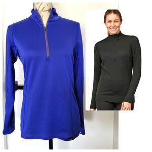 Patagonia Midweight Capilene Baselayer Polartec Royal Blue Half Zip Women Size S